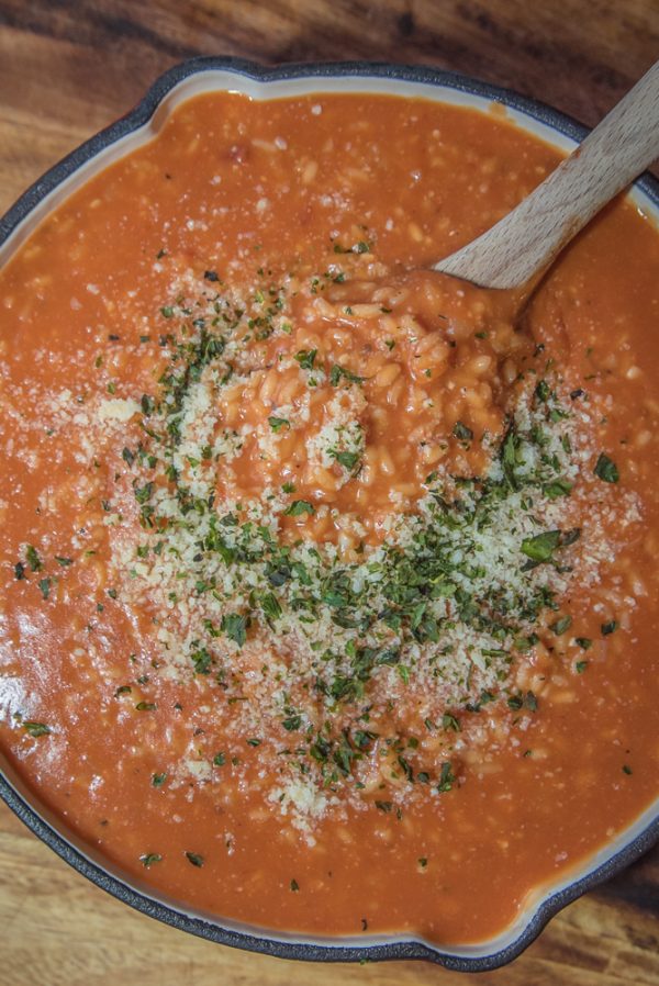 vegetarian tomato risotto