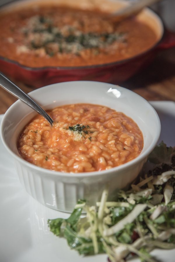 vegetarian tomato risotto