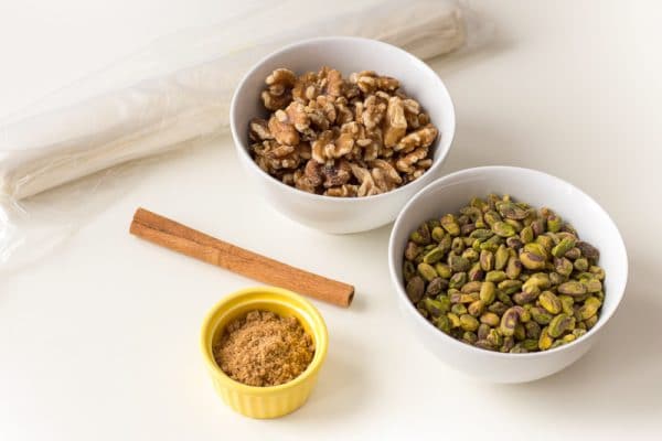 Vegan Baklava with Walnuts, Pistachios, + Almonds - Champagne Tastes®