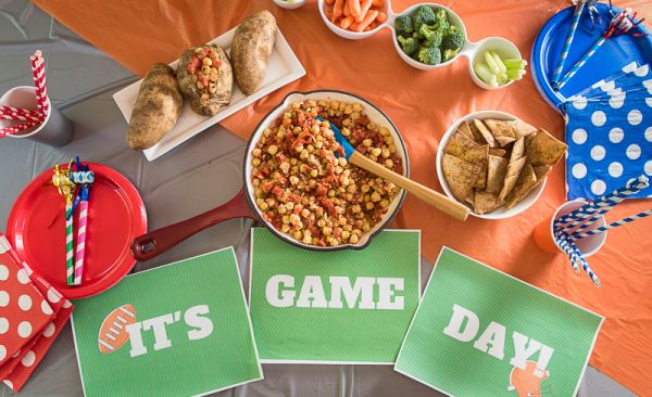 football party tablescape, sponsored