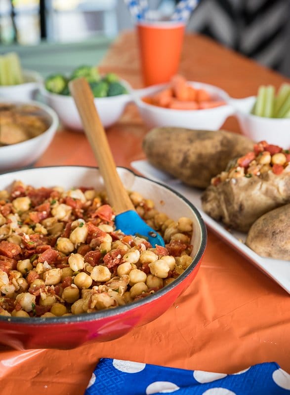 vegan chickpea tomato dip