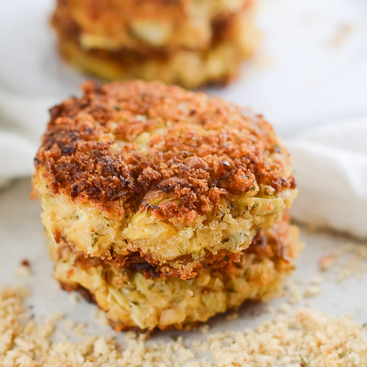 Vegan Crab Cakes - Oh My Veggies