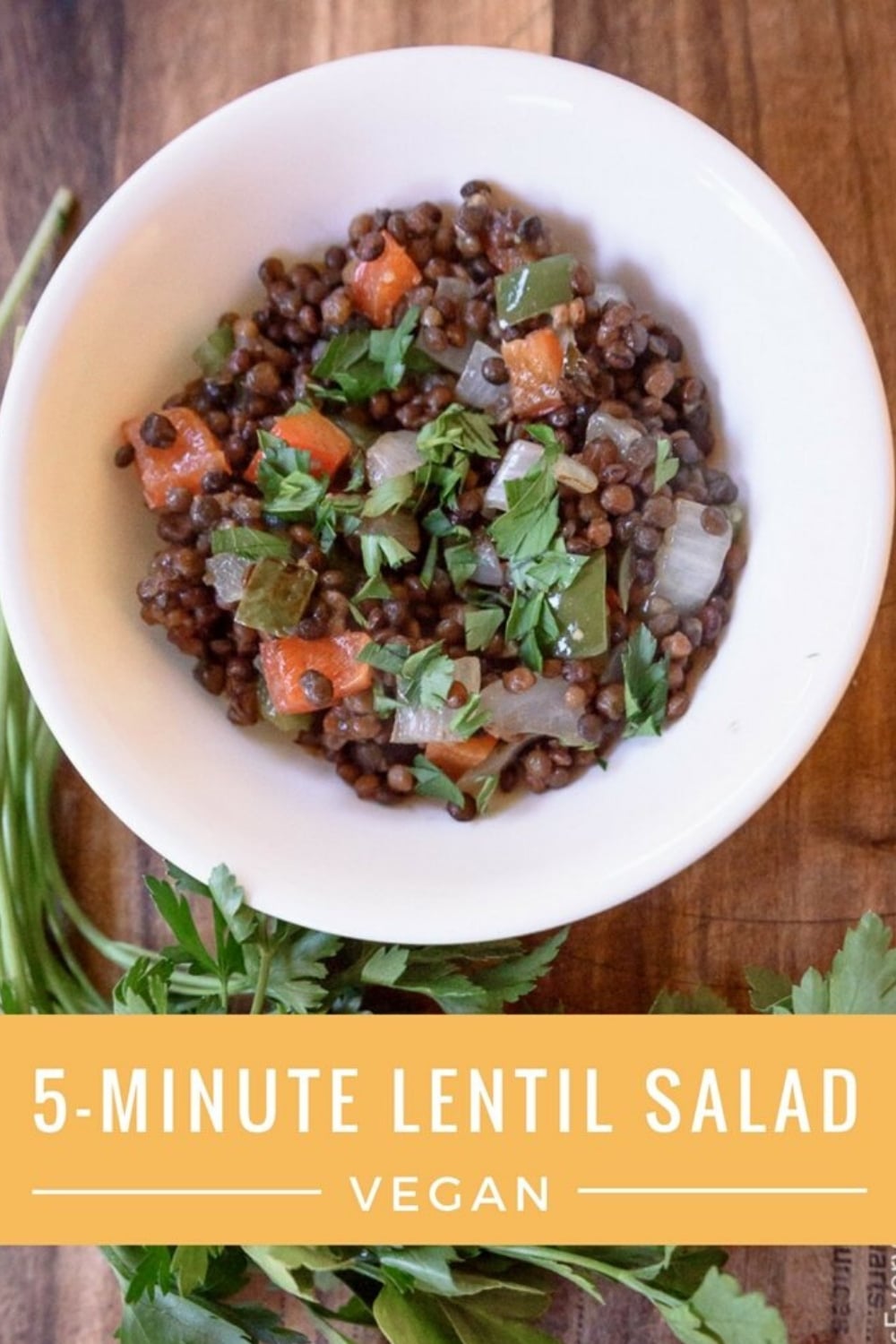 vegan lentil salad