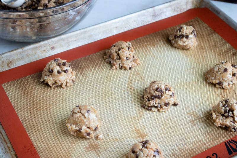 vegan oatmeal cookies with oats