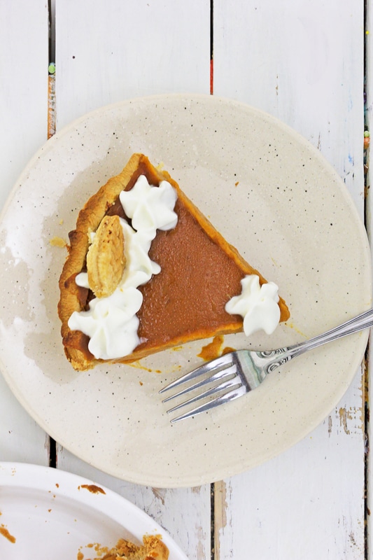 silky smooth vegan pumpkin pie