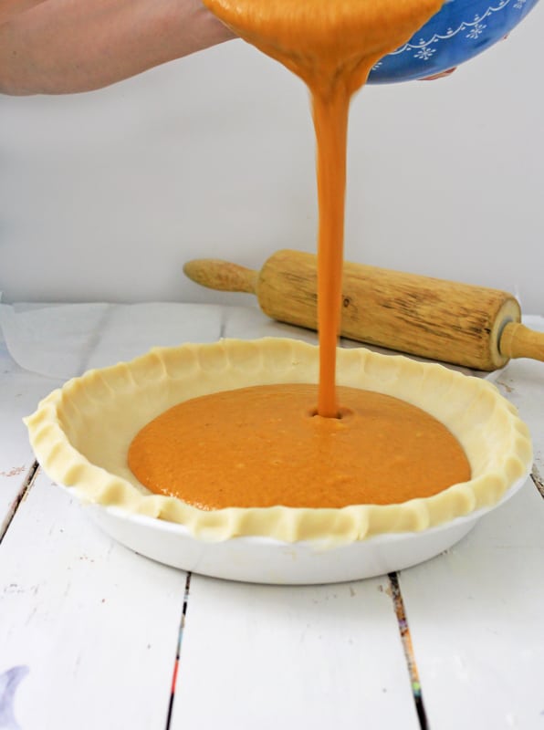 vegan pumpkin pie custard