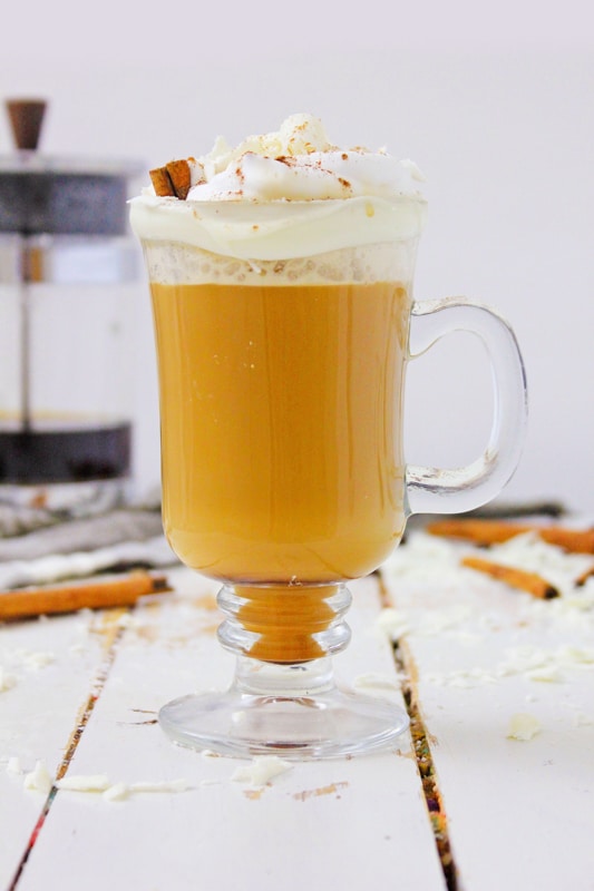 homemade vegan pumpkin spice latte recipe