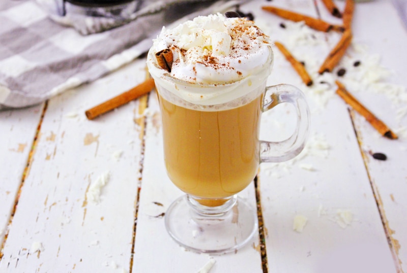 homemade vegan pumpkin spice latte