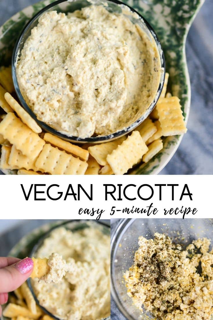 5-Minute Vegan Ricotta Cheese {nut-free, dairy-free} - Oh My Veggies