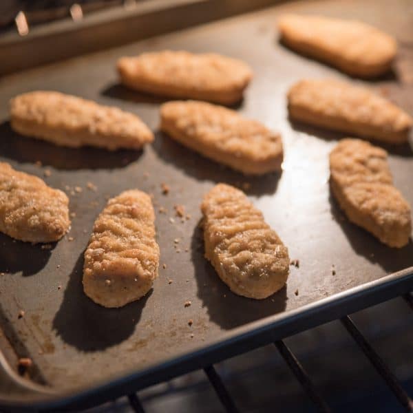 baking crispy tenders for vegan stir fry
