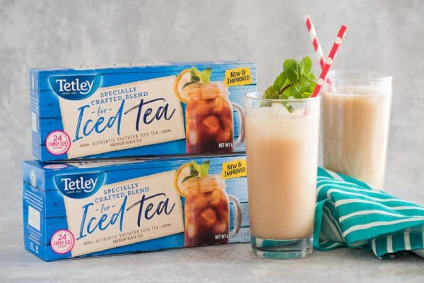 vegan thai iced tea and tea boxes
