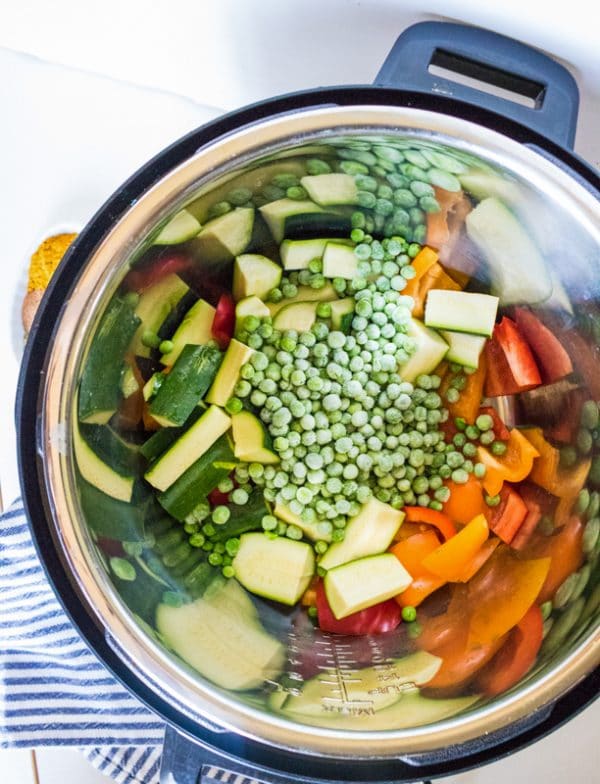 Veggies in discount the instant pot