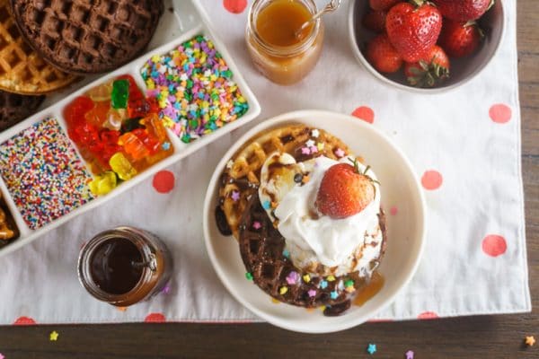 waffle sundae bar