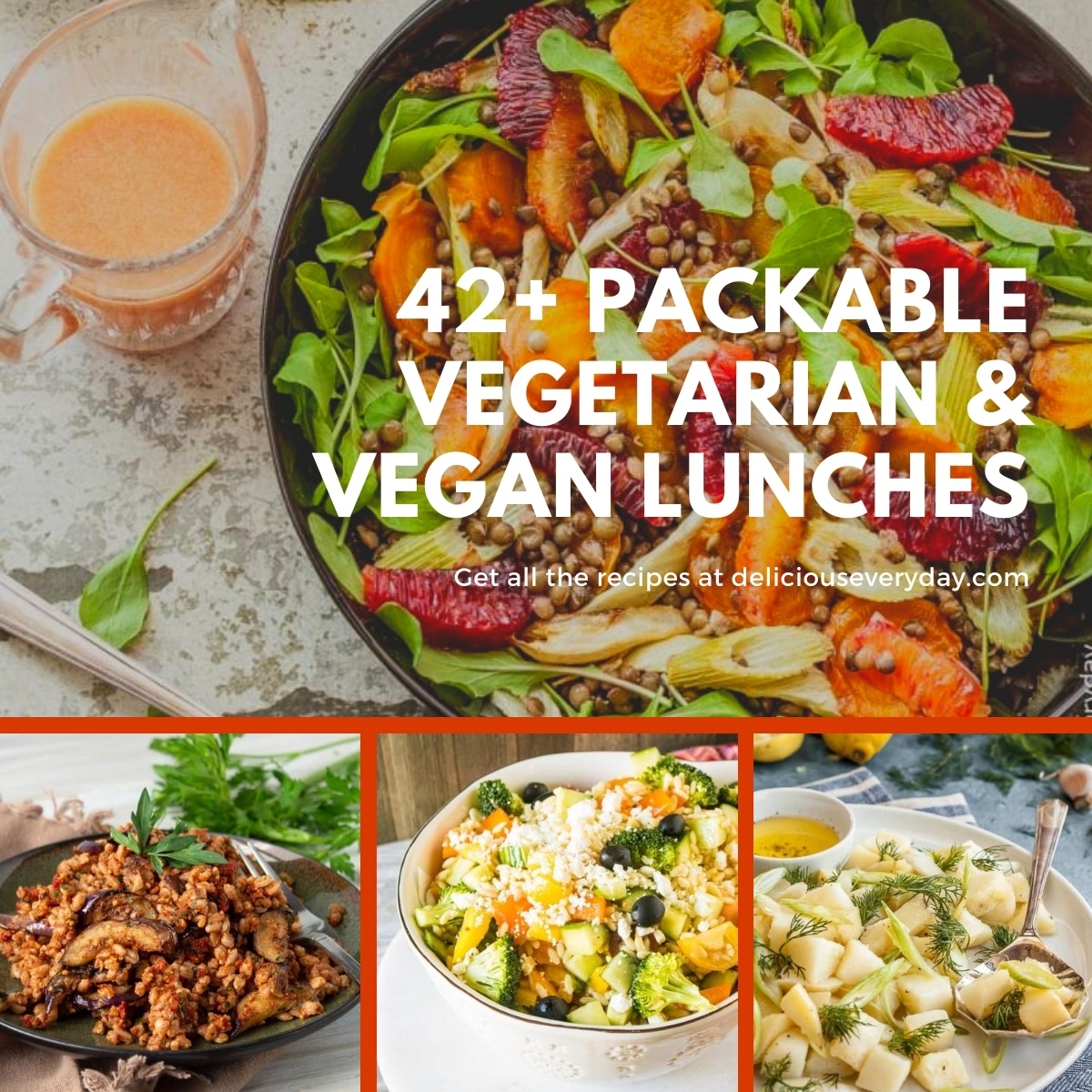42+ Vegetarian & Vegan Lunch Ideas Packable Lunches for OntheGo