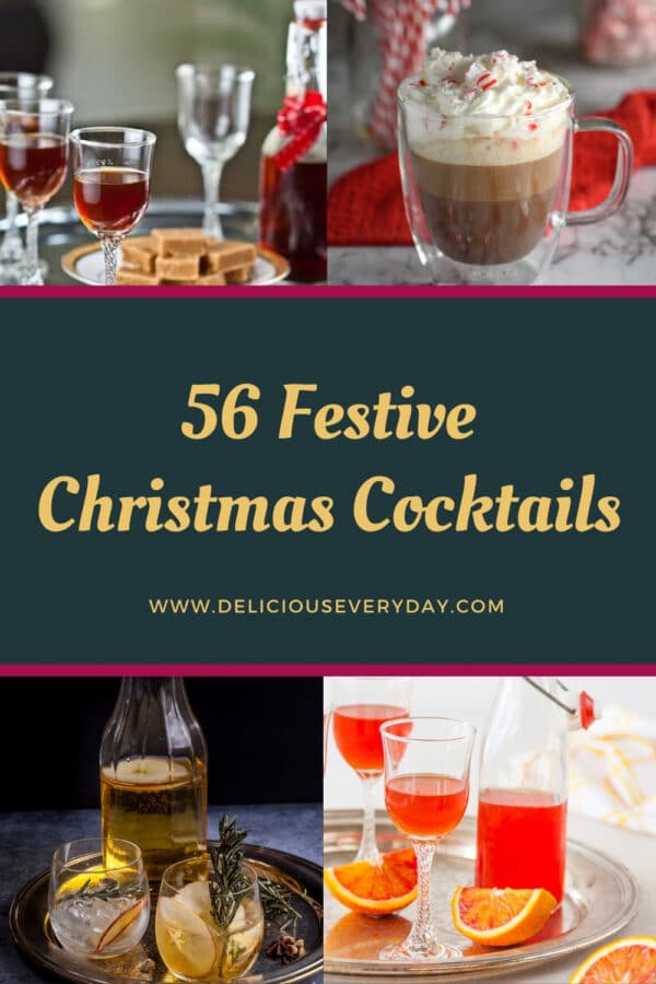 festive drinks and cocktails