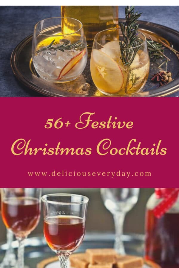 festive drinks and cocktails