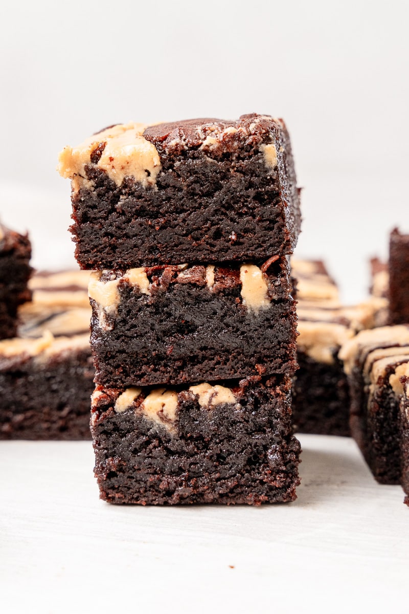 tahini swirl brownies