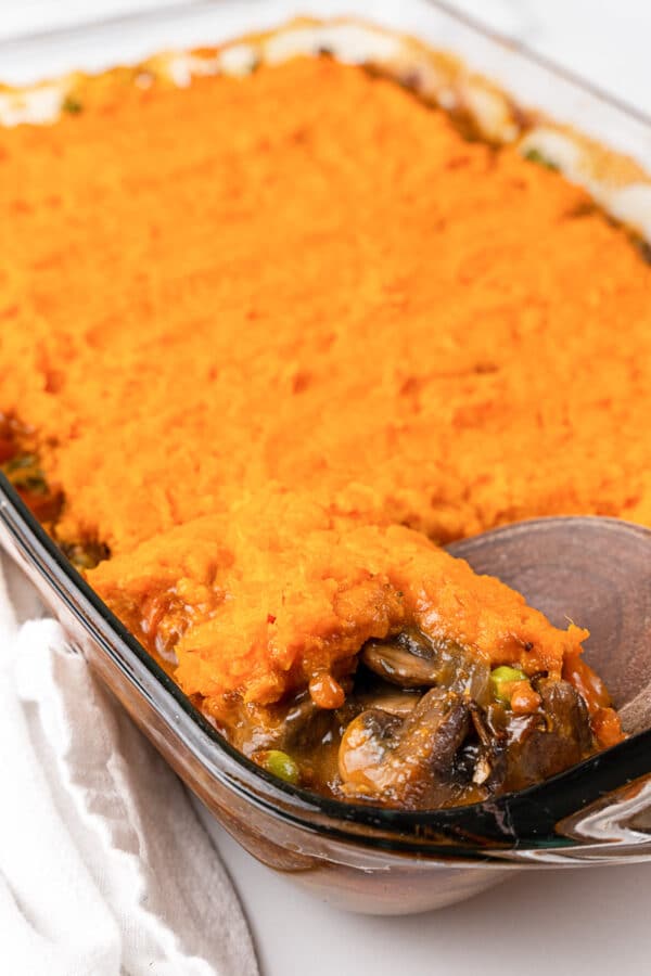 Vegan Sweet Potato Shepherd's Pie - Oh My Veggies