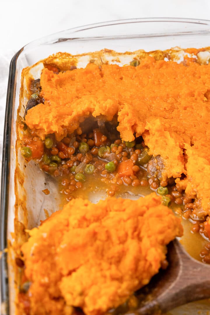 Vegan Sweet Potato Shepherd's Pie - Oh My Veggies