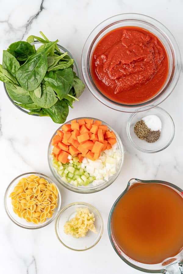 Tomato Florentine Soup - Oh My Veggies