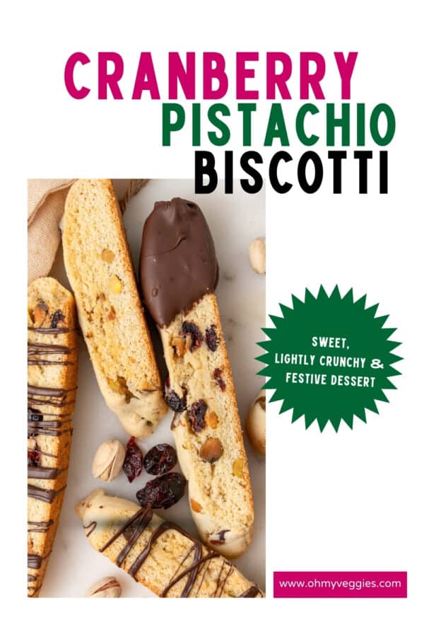 cranberry pistachio biscotti