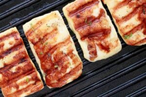 how to grill halloumi