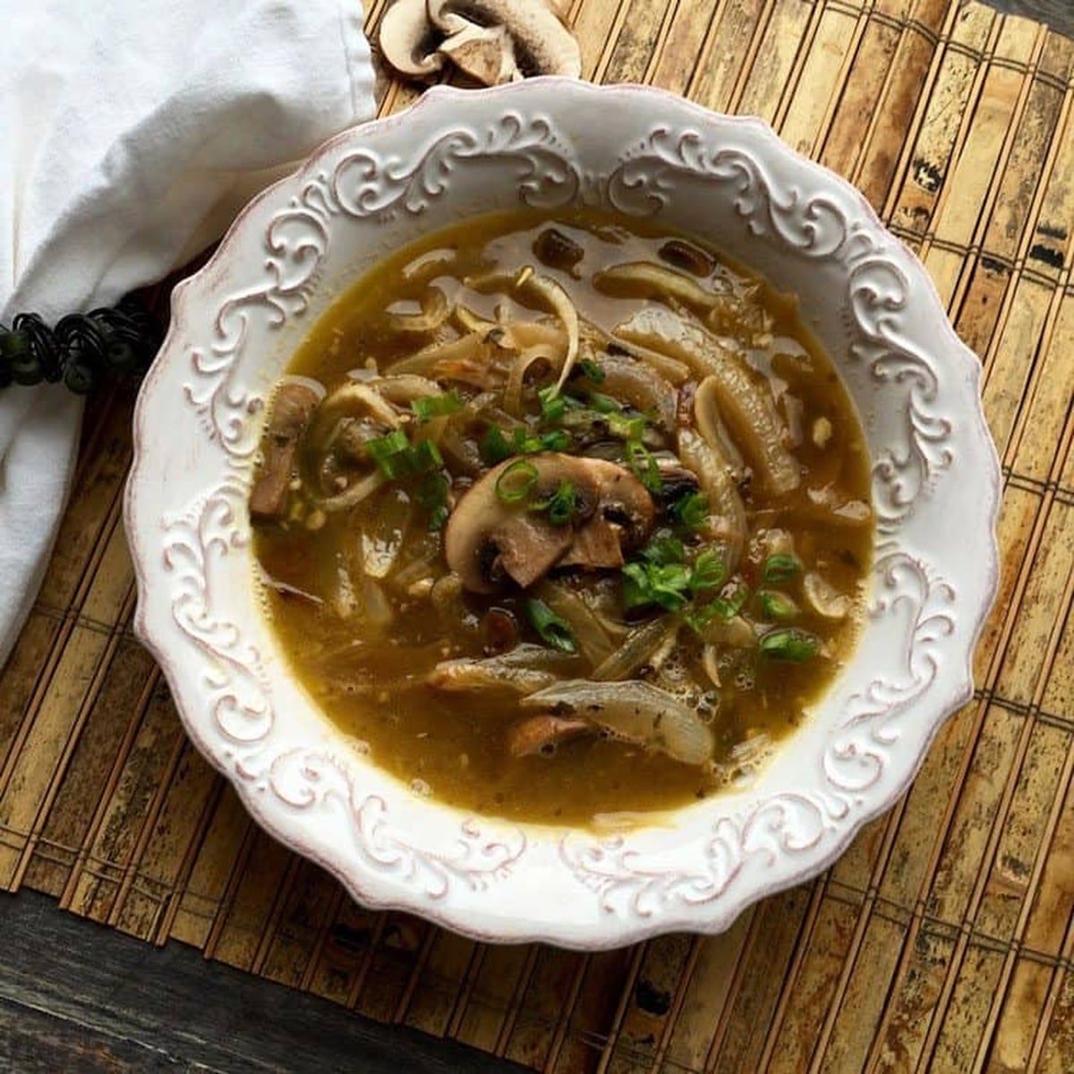 Daikon Noodle Soup in a bowl