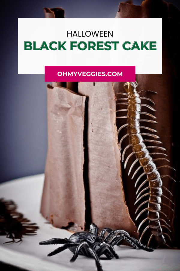 Black Forest Cake for Halloween Pinterest graphic