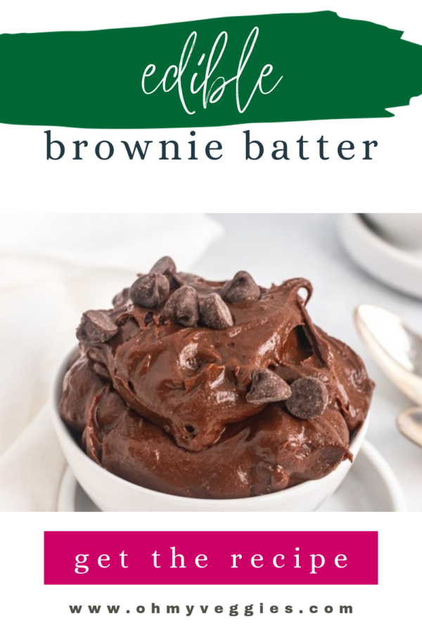 Edible Brownie Batter Pinterest pin