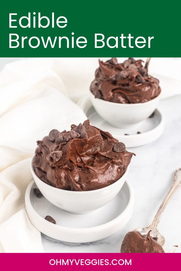Edible Brownie Batter Pinterest pin
