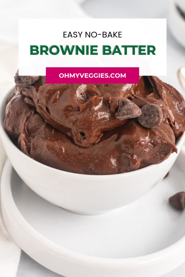 Edible Brownie Batter Pinterest pin